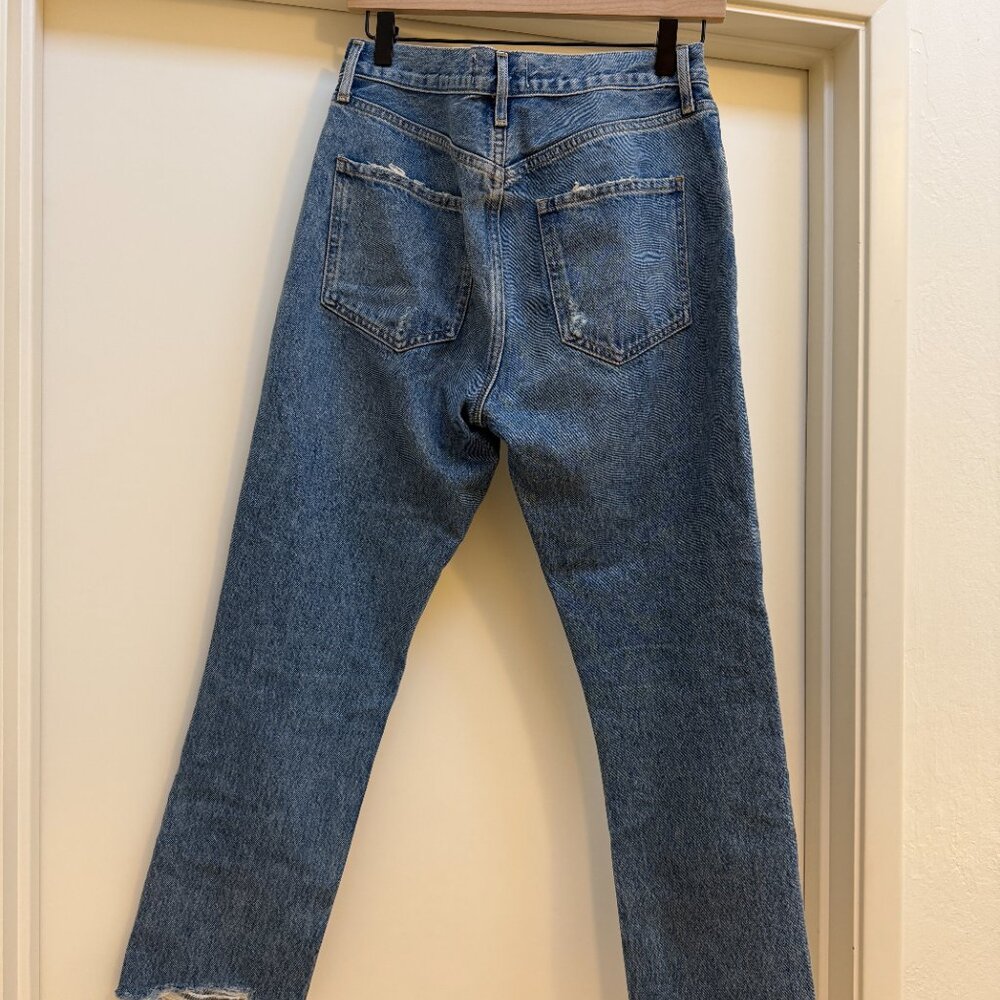 Agolde Riley High Rise Straight Crop Jeans Size 28 - Picture 6 of 7